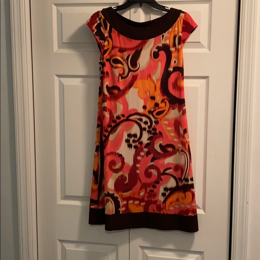 Multicolor midi dress.